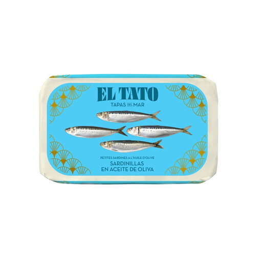 El Tato small sardines in olive oil, 16/20 pieces, 115/81 g pack