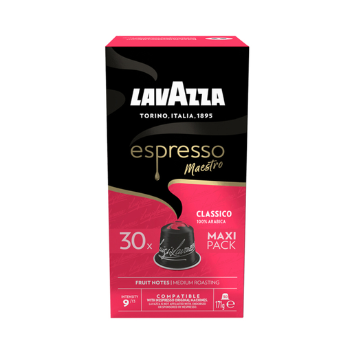 Lavazza Classico 胶囊，适用于 Nespresso，30 粒装