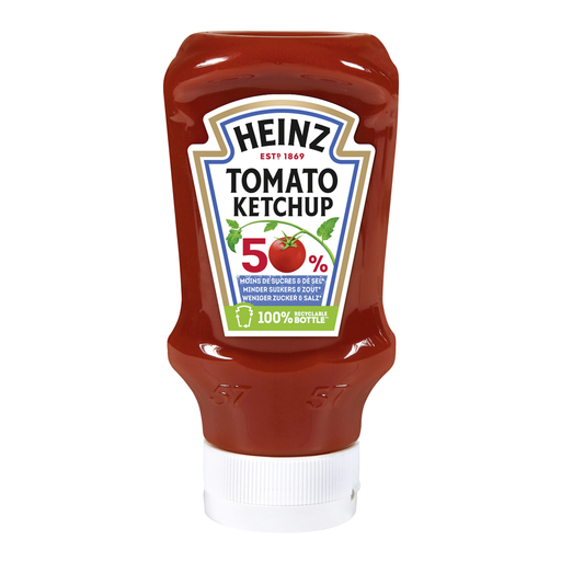 HEINZ Tomaten Ketchup 50% weniger Zucker & Salz