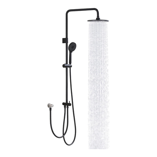 HOMELODY SUS304 Rain Shower System Without Fittings, Black