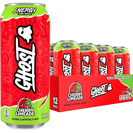 GHOST Energy Drink Cherry Limeade Flavour - 12 x 500ml