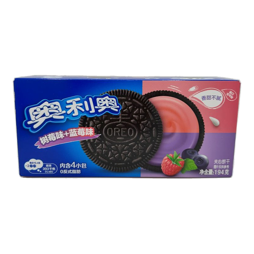 Oreo Assorted Double Fruits (Raspberry & Blueberry Flavor) 194g
