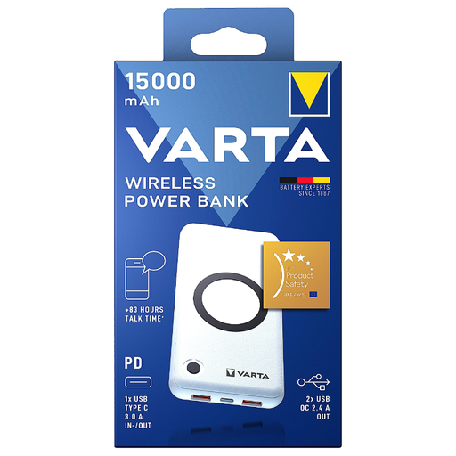VARTA WIRELESS POWER BANK 15000