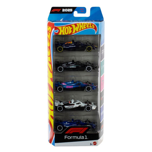 Hot Wheels Formula 1 Diecast Car 5 Pack
