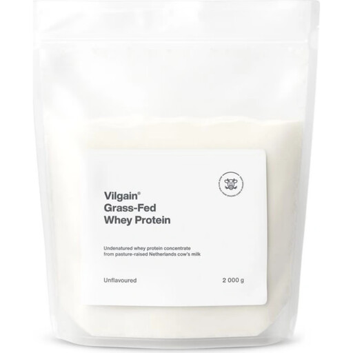 Vilgain Grass Fed Whey Protein Unflavoured Protein Nutrition Powder Flavour - 2000g