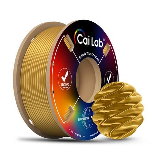 CAILAB PLA Silk 3D Printer Filament - Gold