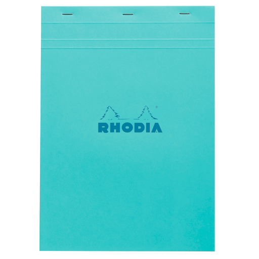 CLAIREFONTAINE Rhodia Stapled Notepad, Colors No. 18, 5/5, 80 Micro-Perforated Sheets, Assorted Covers
