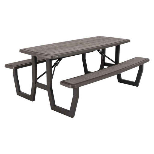 Lifetime folding picnic table with benches