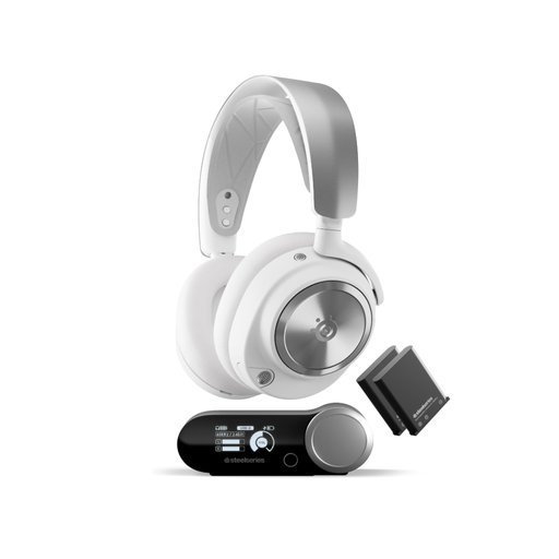 SteelSeries Arctis Nova Pro 无线游戏耳机 PS5 PC 版 - 白色