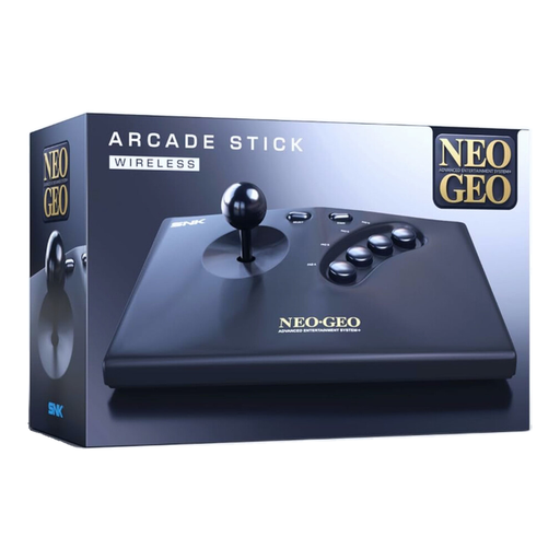 NeoGeo AES+ black wireless arcade stick