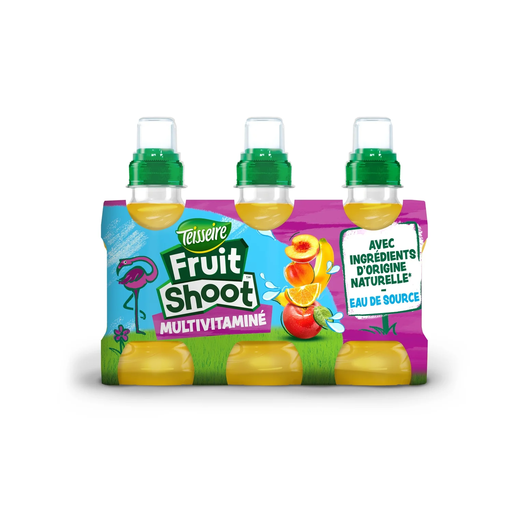 TEISSEIRE Fruit Shoot Multivitamin Fruit Drink, Pack of 6 x 20cl