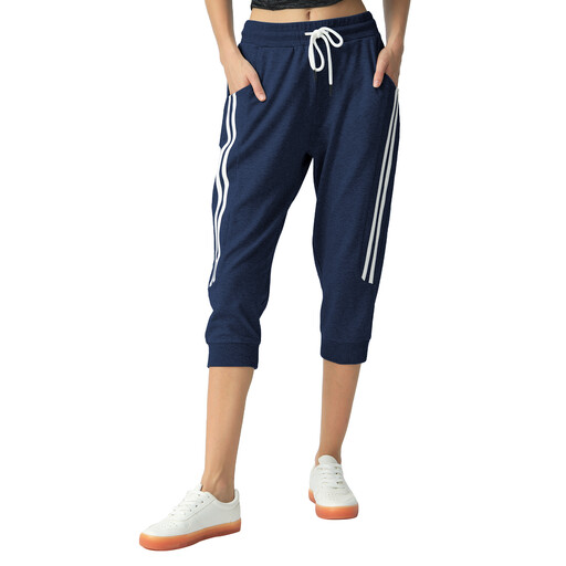 SPECIAL MAGIC Womens Capri Pants 0027 Navyl