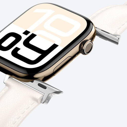 AmazingThing Class Band Leather Strap for Apple Watch - Velvet Touch Finish