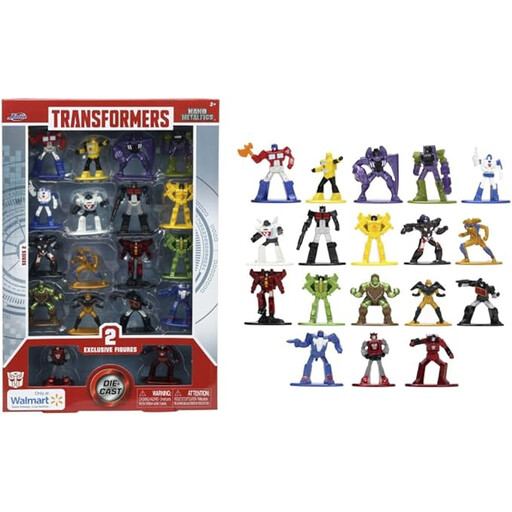 Jada 1.65-inch Transformers Die-cast Nano MetalFigs 18 Pack