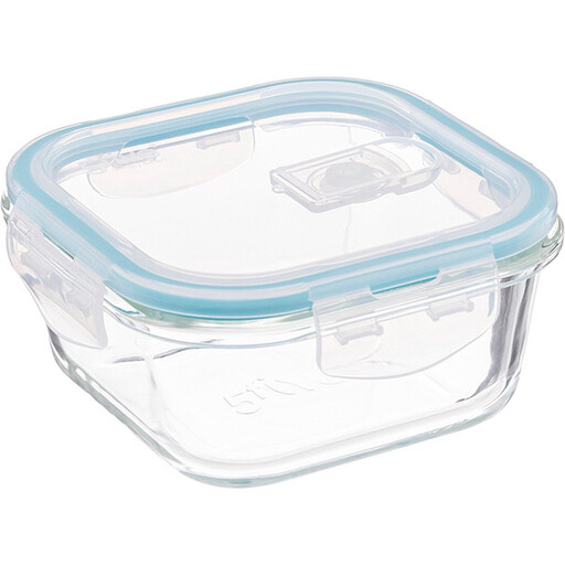 5five Glass Storage Box - 0.53L, Transparent