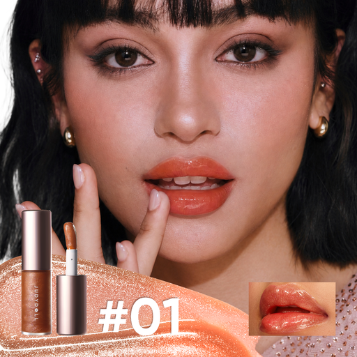JUDYDOLL DAZZLE CRUSH LIP OIL CORAL OPAL