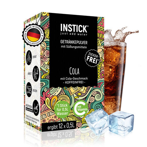 INSTICK just add water Sugar-Free Instant Drink (Cola)