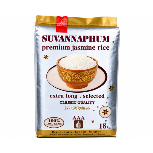 SUVANNAPHUM Premium Quality Jasmine Rice 100% New Crop 2026 18kg