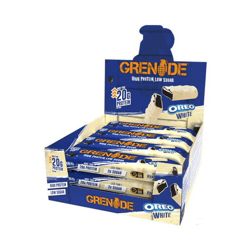 Grenade White Oreo protein bars, 12 × 60g