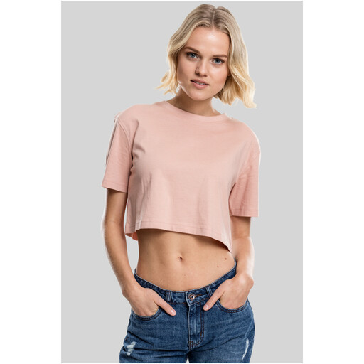 Urban Classics Ladies Short Oversized Tee in Light Rose
