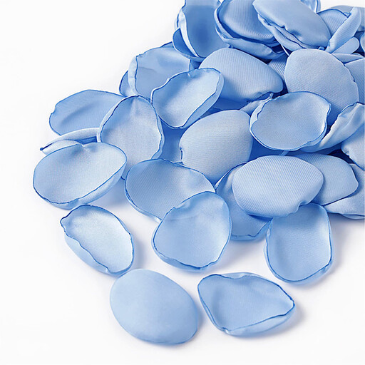 200PCS 1.5in/3.8cm Artificial Silk Flower Petals (blue)