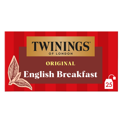 Twinings English Breakfast, box of 25 tea bags