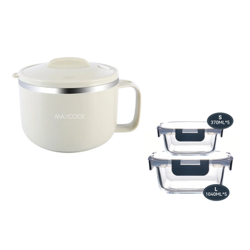 JORDAN&JUDY Black Snap-Lock Food Container 10-Piece Set