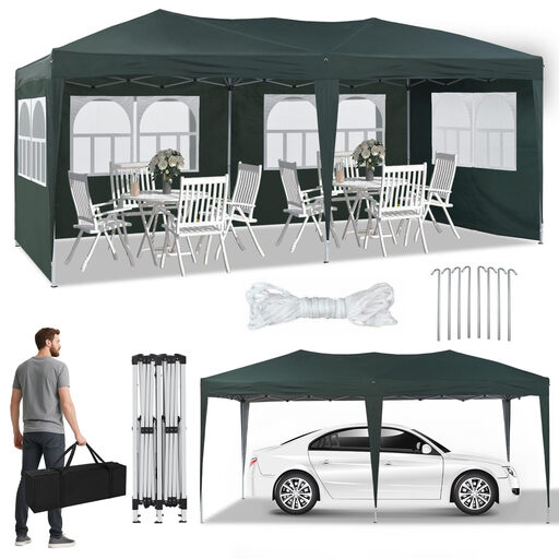 CLIPOP 3 x 6 m Gazebo with Side Panels