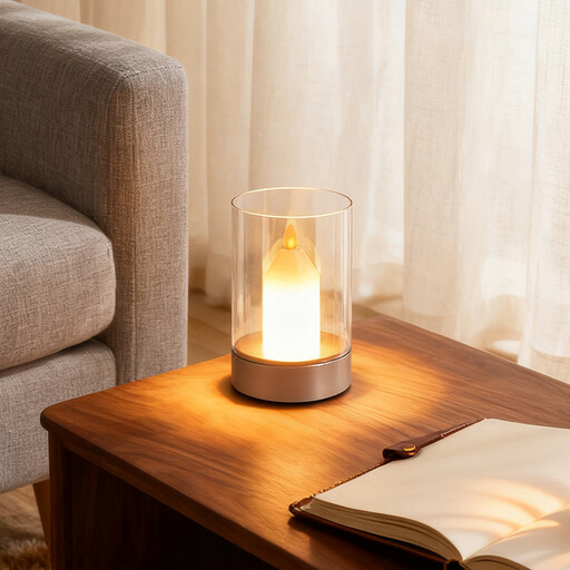 Tischlampe, Kabellose Flammlose Kerze