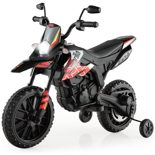Moto électrique 12V pour enfant design Aprilia rouge