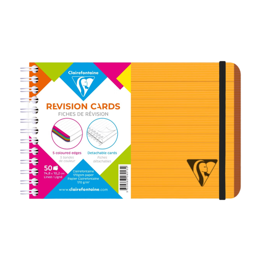 Carnet de fiches CLAIREFONTAINE Linicolor 170 g/m?