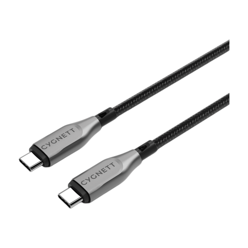 Cygnett 1m USB-C to USB-C Armoured Cable – Black