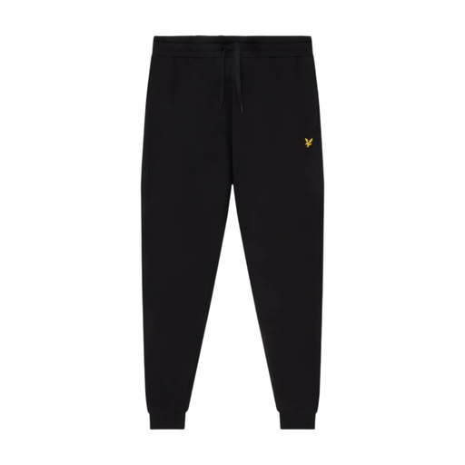 Lyle & Scott 男士修身版型纯棉慢跑裤 - 墨黑色