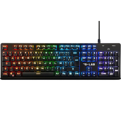 THE G-LAB Keyz Platinum Mechanical Gaming Keyboard (Red Switch)