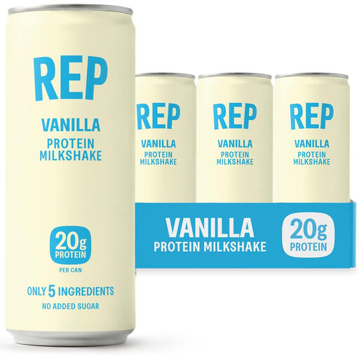 REP Vanilla Protein Shakes, 8 x 250ml