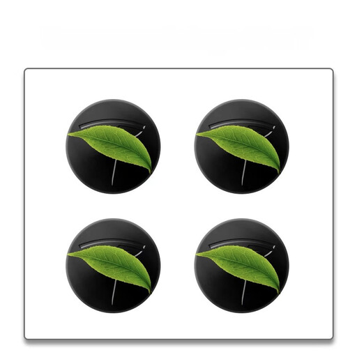 Caches-moyeux noirs mats avec logo Tesla, pack de 4 universel
