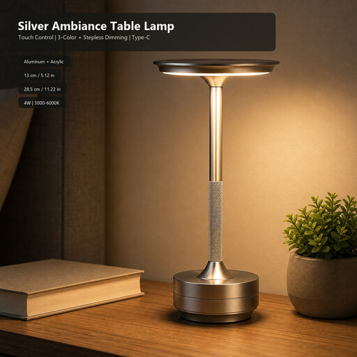Compact USB-C Rechargeable Bedside Lamp