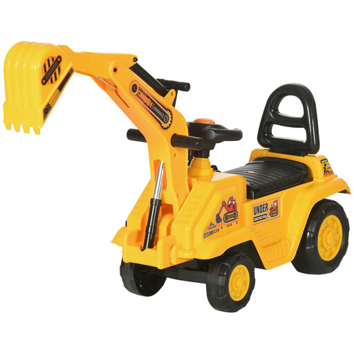 HOMCOM Ride On Tractor 2 in 1 Kids Ride On Digger