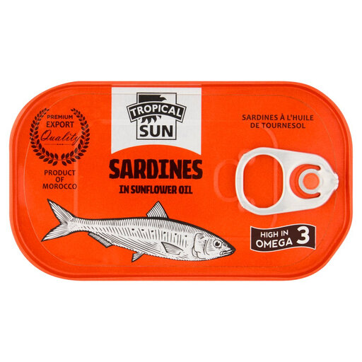 Tropical Sun Sardines In Sunflower Oil 125g