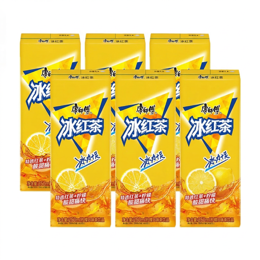 Master Kong Lemon Flavoured Black Tea Drink 250ml x 6