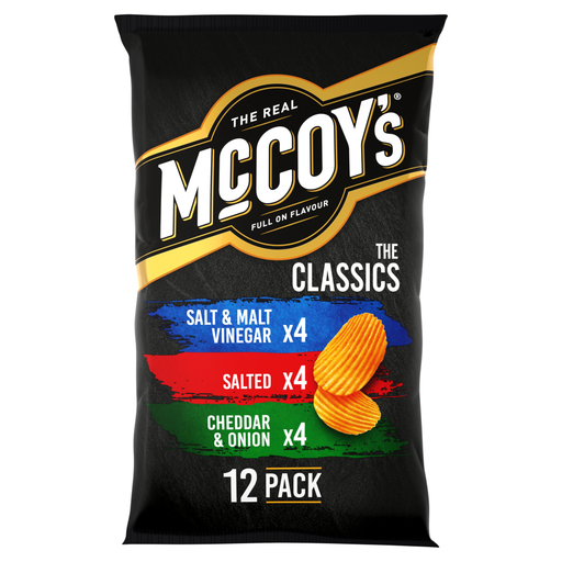 McCoy's Classic Variety Multipack Crisps, 12 pack
