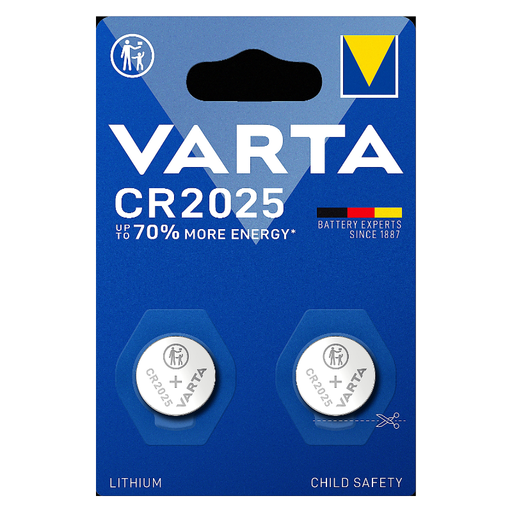 VARTA LITHIUM BATTERY CR2025 x 2