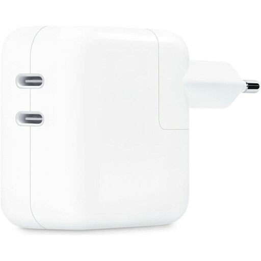 Original Apple - 35W - Dual Power Adapter - 2 USB-C Ports - White