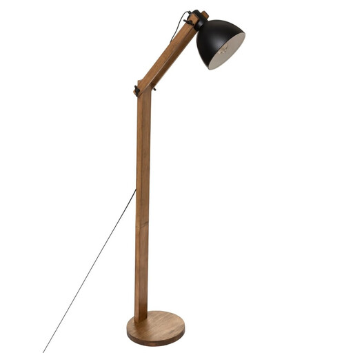 Atmosphera Cuba Booglamp - Zwart Hout, 158 cm