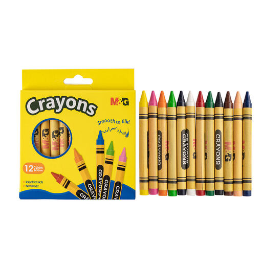 M&G Triangle Crayons, 12 Farben