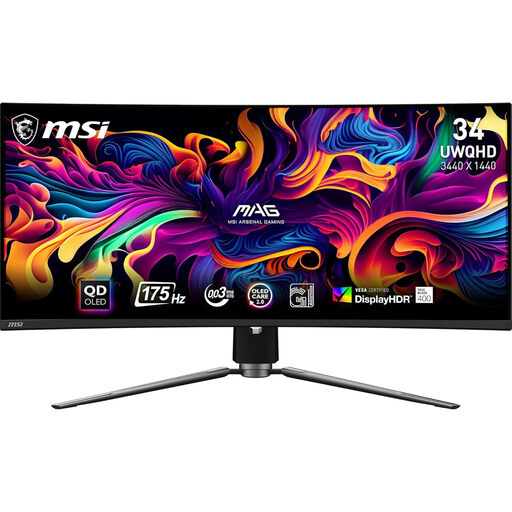 MSI MAG 341CQPDE QD-OLED 34 inch UWQHD Curved Monitor