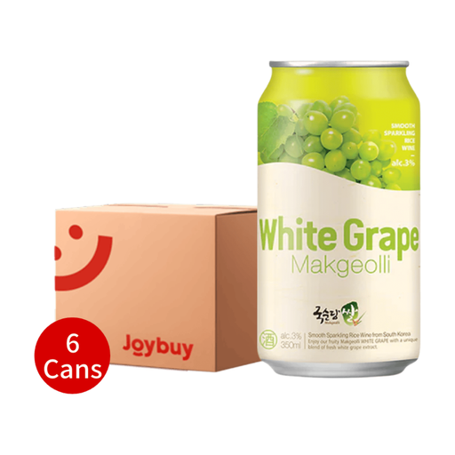 Kooksoondang Rice Makgeolli Green Grape Can 6x350ml 3%
