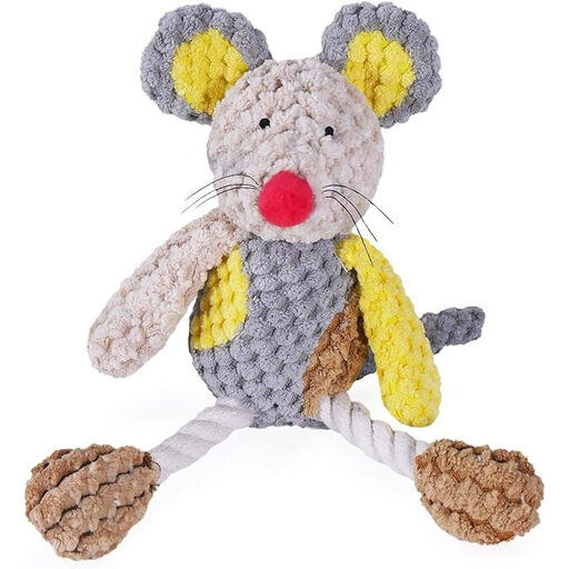 Rosewood Molly Mouse Soft Squeaky Plush Dog Toy