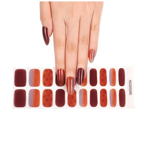 MeoMagic Accessories gel nail stickers met hartjespatroon