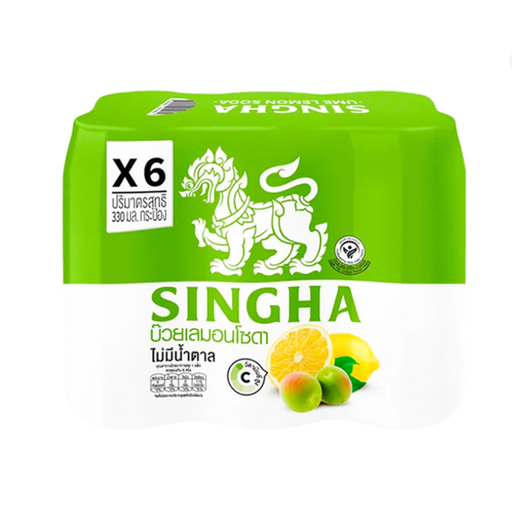 Singha Lemon Soda Ume Flavour six 330ml cans